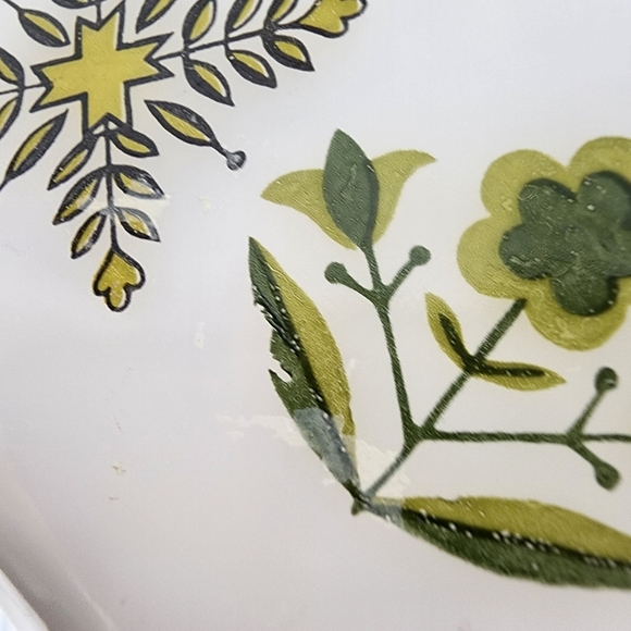 Vintage Anchor Hocking 8" Green Meadow Cake Pan Milk Glass Fire King Ovenware - Picture 15 of 15